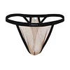 Men's Mesh Translucent Low Waist U Convex Pants Thongs