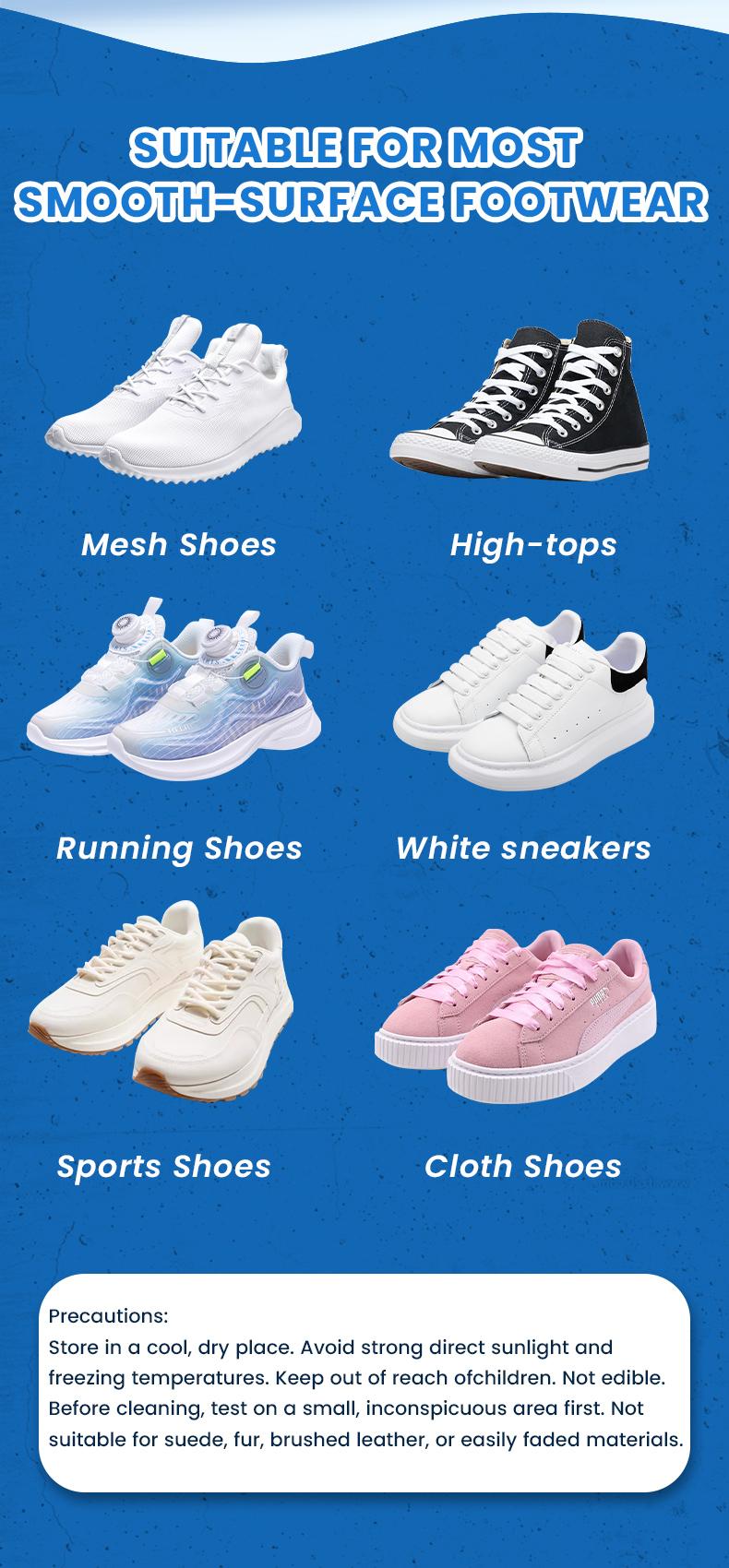 TikTokShopBlackFriday White Shoe Cleaner Cream (Multipurpose) – No-Wash Solid Cleaner with Sponge, Stain-Removing, Fits Leather, Silicone & Car Interiors