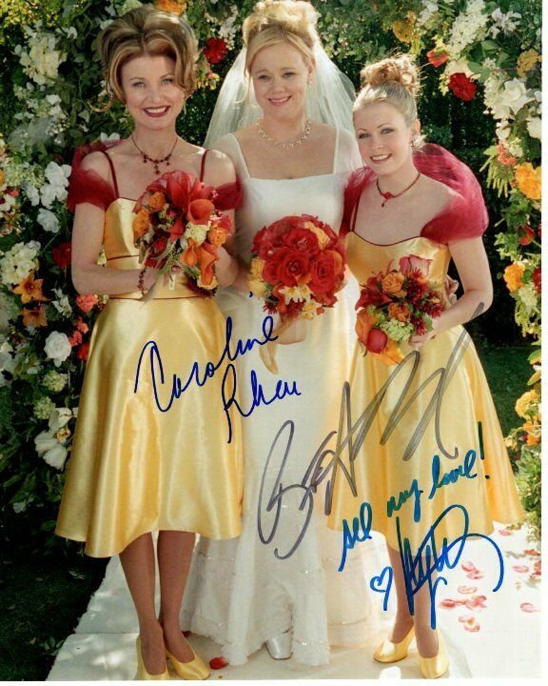 Melissa joan hart caroline rhea beth broderick signed autographed sabrina Photo Poster painting