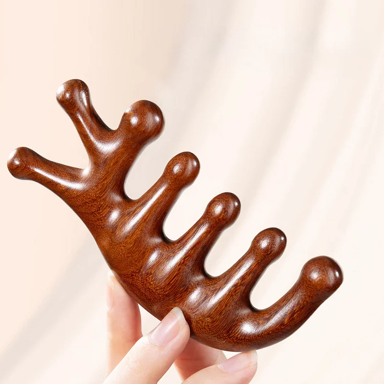 Golden Silk Rosewood Massage Comb