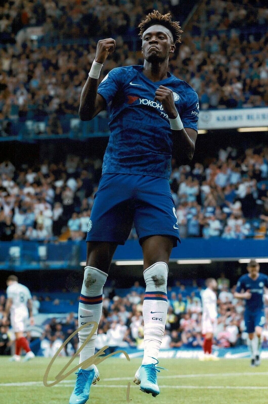 Tammy ABRAHAM Signed Autograph 12x8 Photo Poster painting 2 AFTAL COA Chelsea Premier League