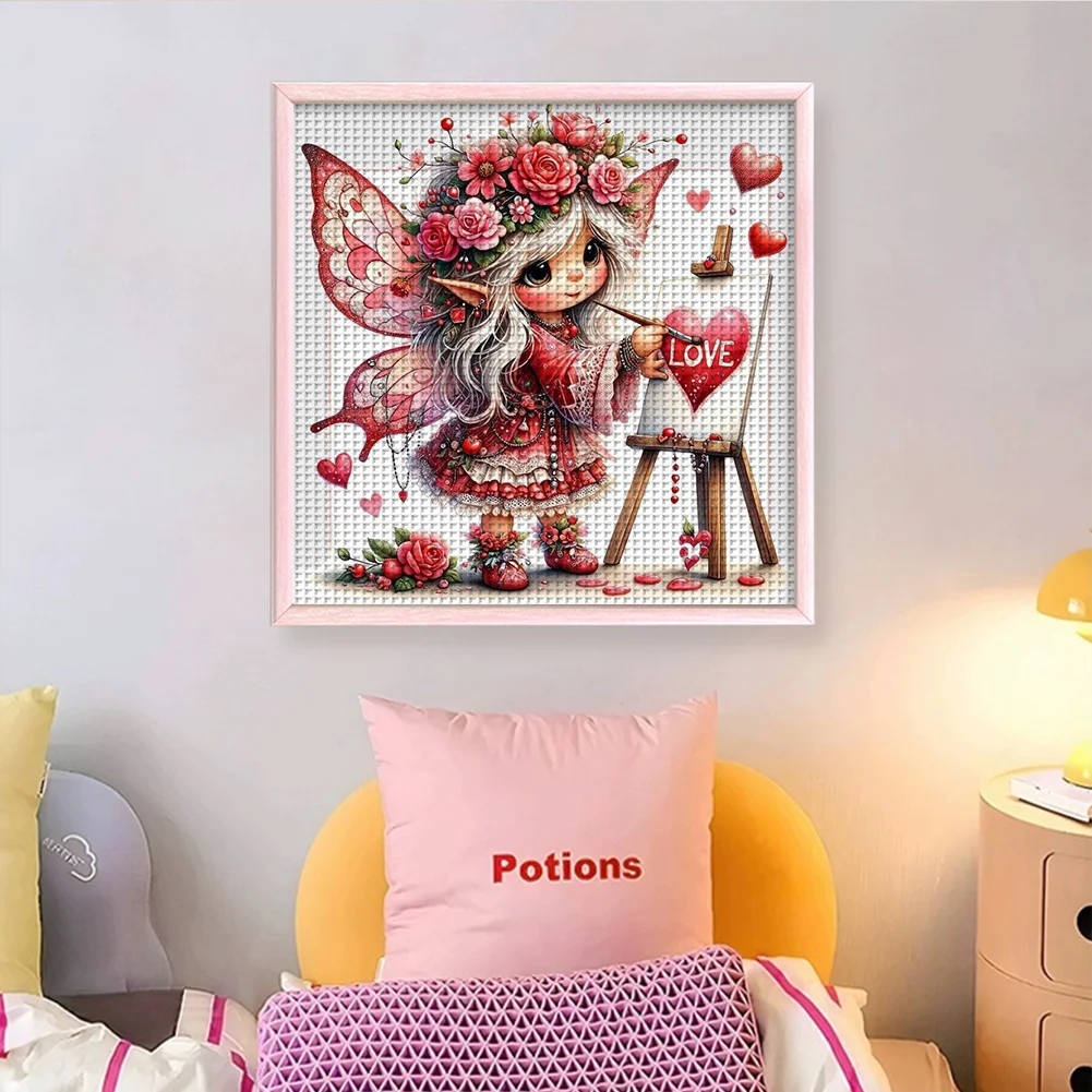 11CT Full Stamped Cross Stitch - Fairy(Canvas|45*45CM)