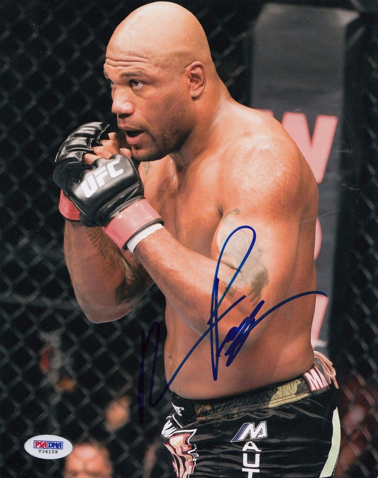 Quinton Rampage Jackson signed UFC Fighting 8X10 Photo Poster painting PSA/DNA Authentic V34109