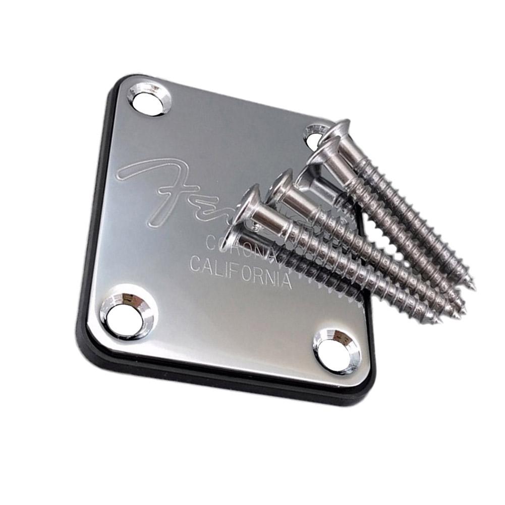 

Electric Guitar Neck Plate Telecaster Guitar Neck Joint Board with 4 Screws, 501 Original