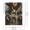 Roses and angels kit complet de peinture en diamant &agrave; perceuse carr&eacute;e 5D DIY pour adultes 40*50 cm