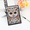 2pcs Owl Partial DIY 50 Pages A5 Diamond Painting Notebook for Study Drawing