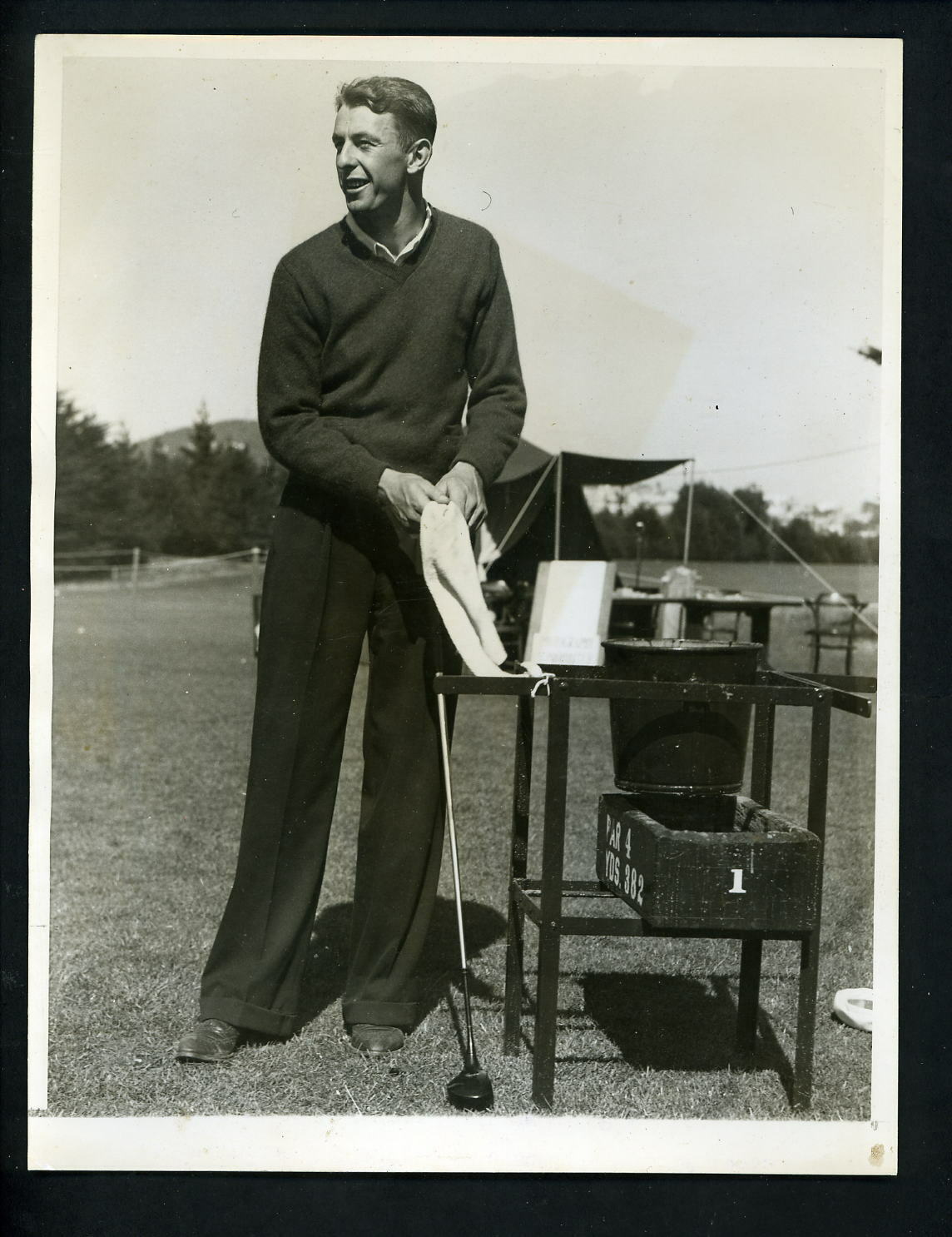 Einar Hanson 1937 National Public Links Golf Championship San Fran Press Photo Poster painting