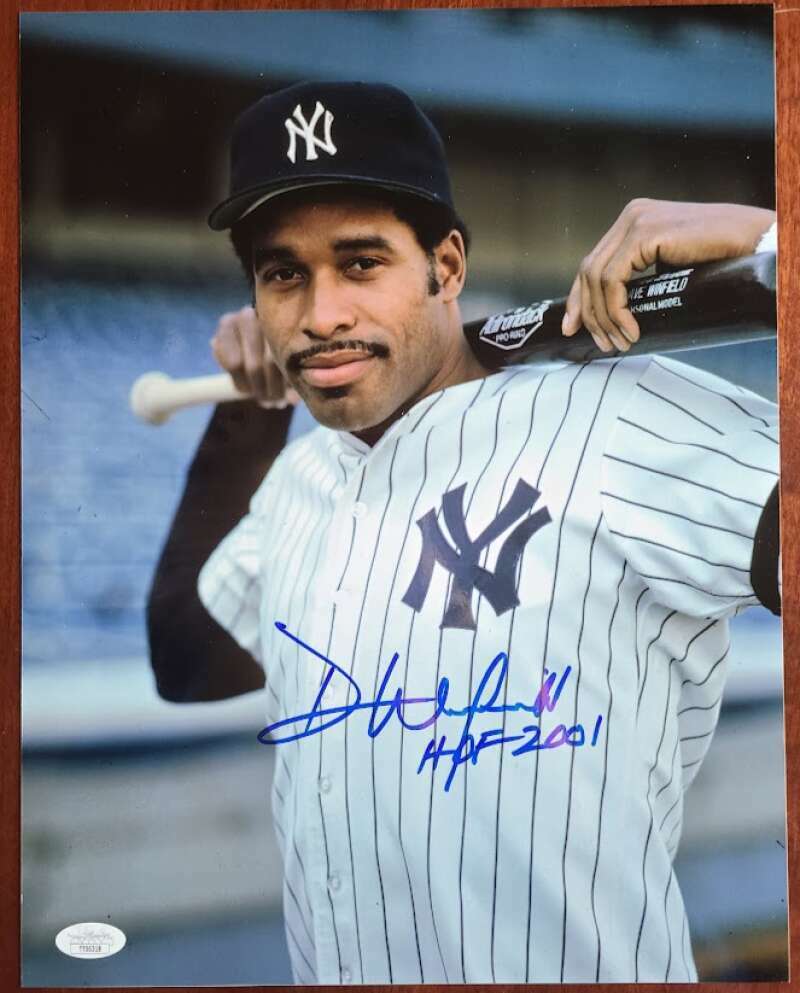 Dave Winfield JSA Coa Signed 11x14 Photo Poster painting HOF 2001 Autograph