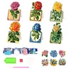 (US Local)6pcs Rose Diamond Painting Greeting Cards Handmade Diamond Art Cards for Adults