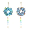 2Pcs Diamond Painted Garland Crystal Aurora Light Hanging Pendant 