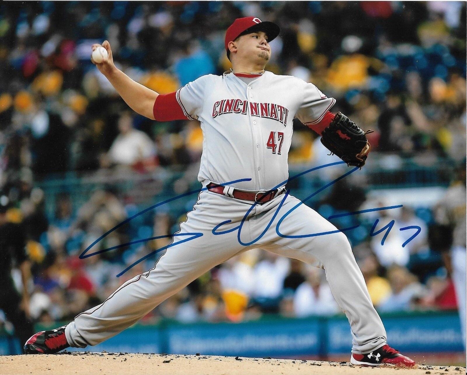 SAL ROMANO signed autographed CINCINNATI REDS 8x10 Photo Poster painting w/COA