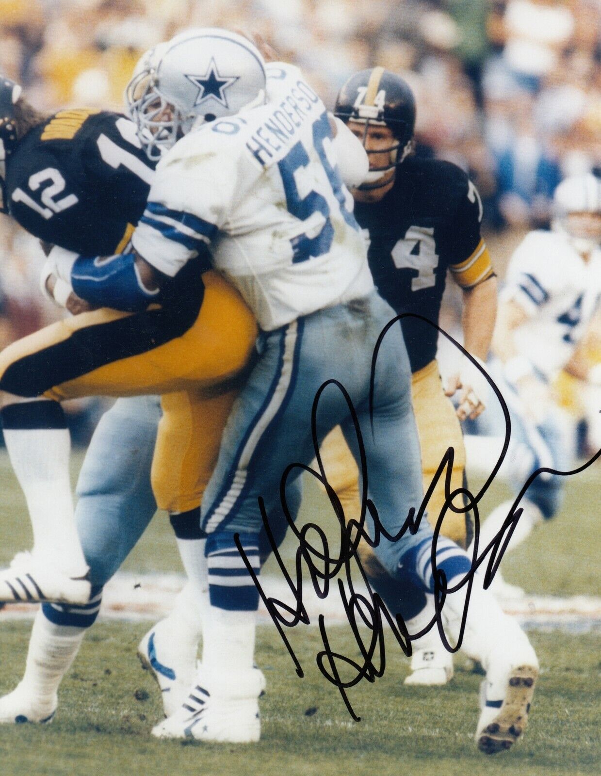 Hollywood Henderson #0 8x10 Signed Photo Poster painting w/ COA Dallas Cowboys 031719