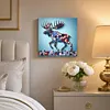 DIY Pre-Framed Deer Button Art Canvas Kit