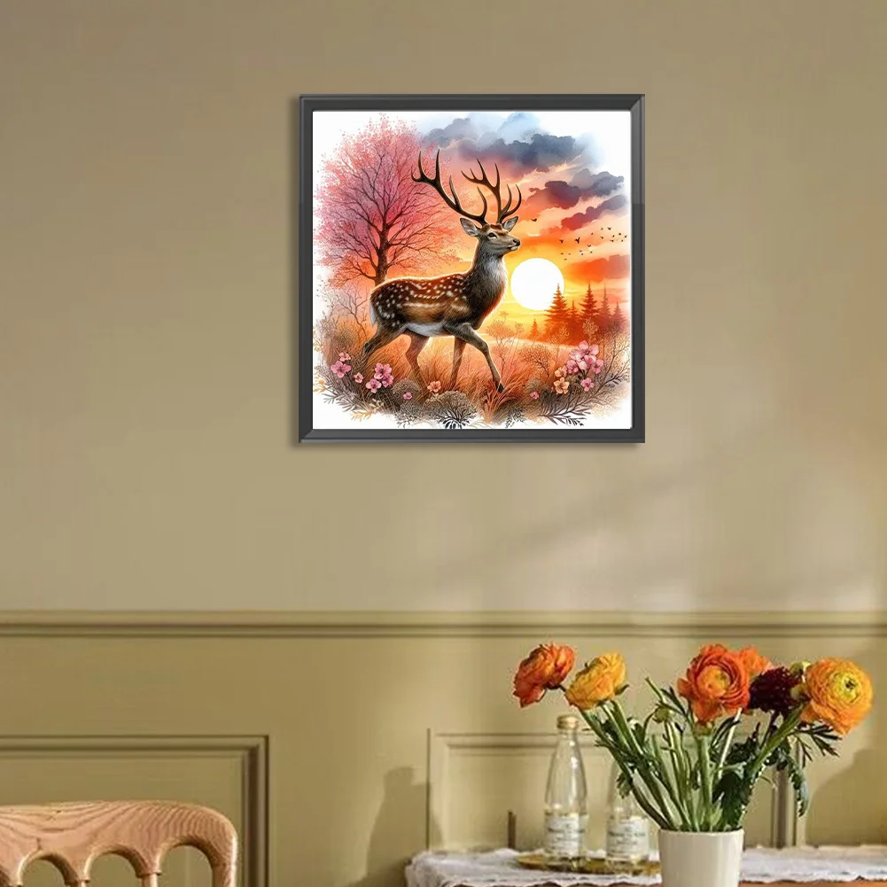 Diamond Painting - Full Round Drill - Deer(Canvas|40*40cm)