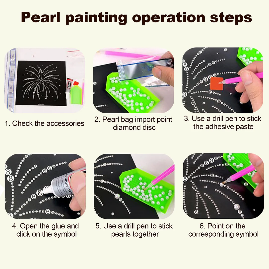 Love - DIY Pearl Diamond Art Kit With Frame 27*27cm