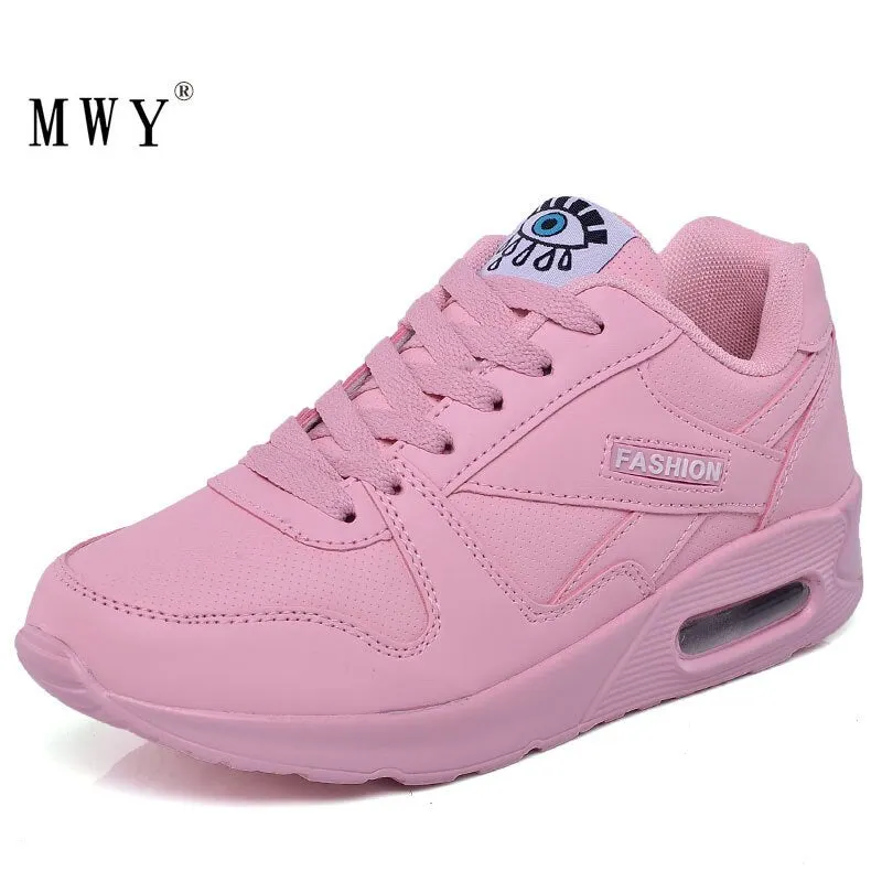 MWY Women Casual Shoes Vulcanize Female Fashion Sneakers Zapatillas De Mujer Lace Up Breathable Leisure Footwears Flat Shoes