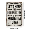 Slogan - Vintage Metal Signs - 30*40cm - Warning