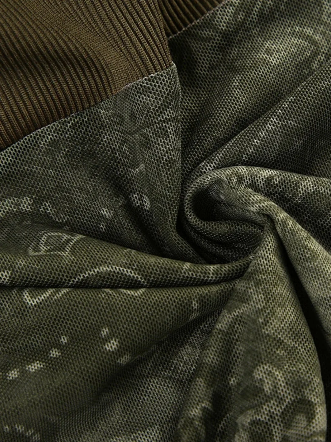 Brownm Grunge Floral Halter Neck Top