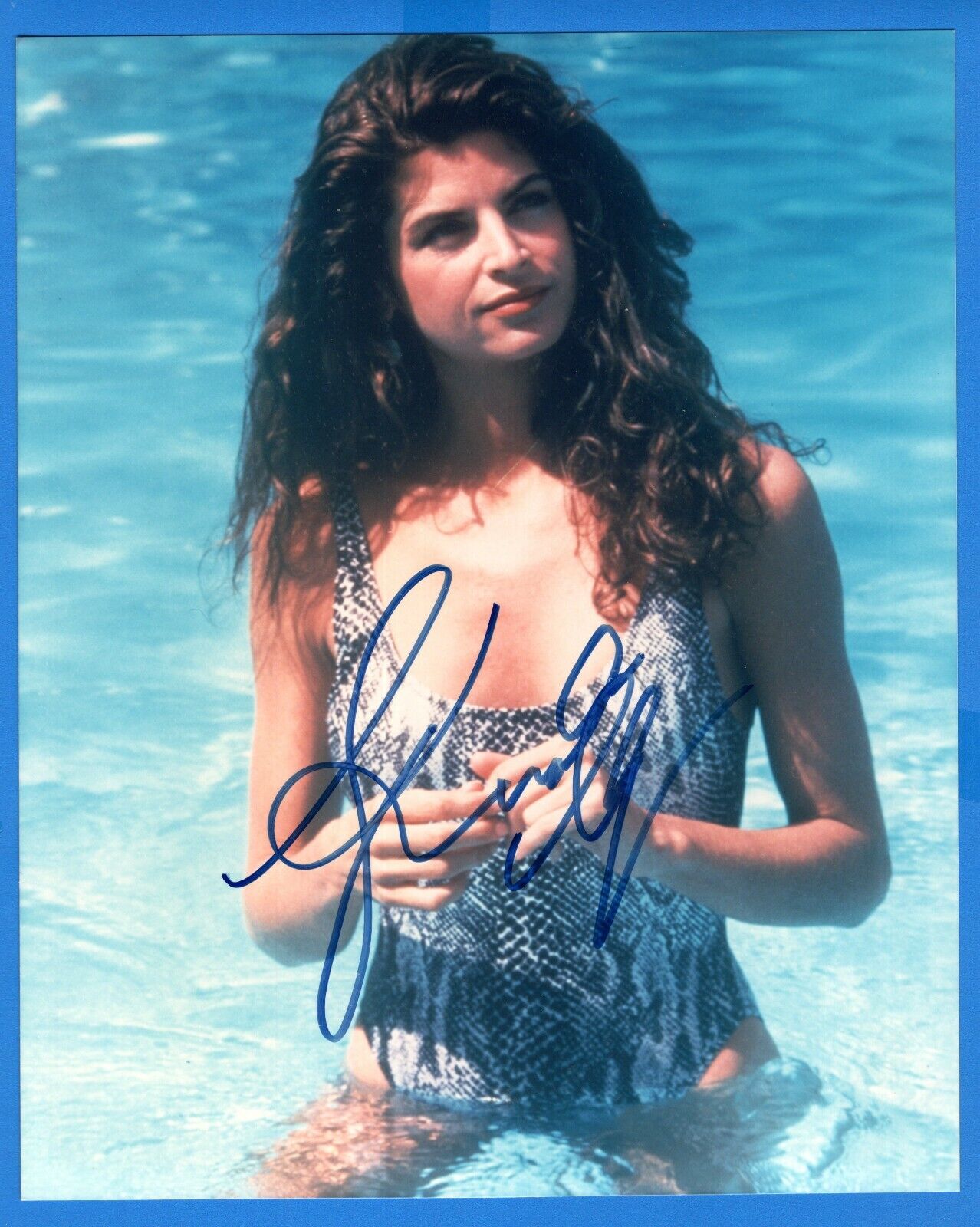 Kirstie Alley Actress Hand Signed Autograph 8x10 Photo Poster painting