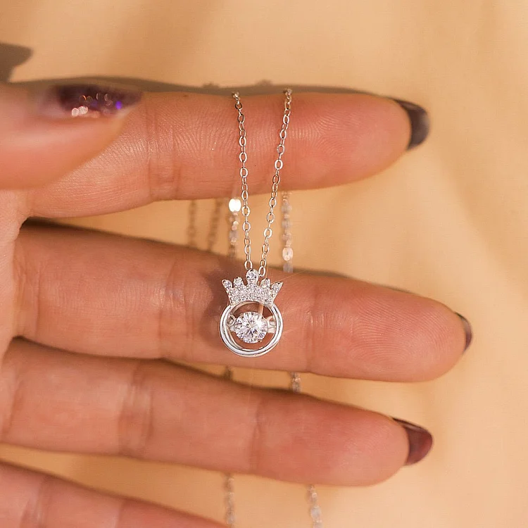 For Mom - S925 Straighten Your Crown Crown Necklace