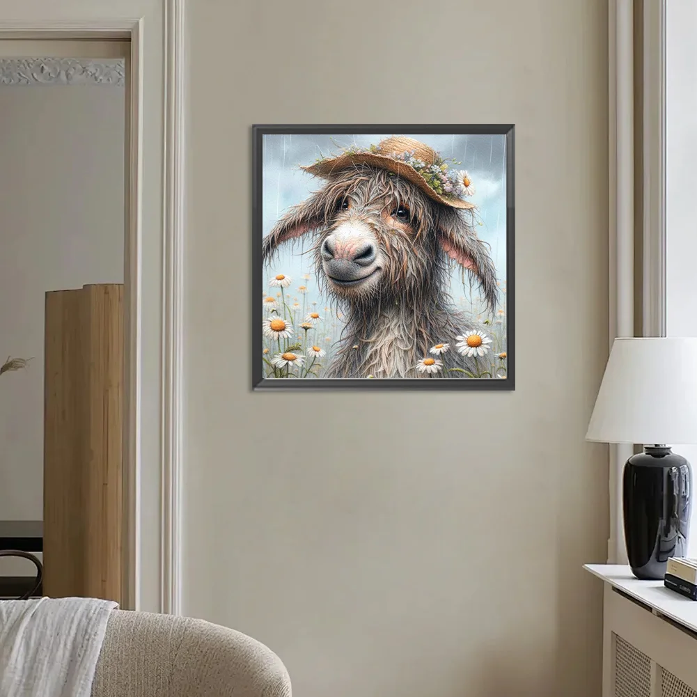 Diamond Painting - Full Round Drill - Donkey(Canvas|30*30cm)