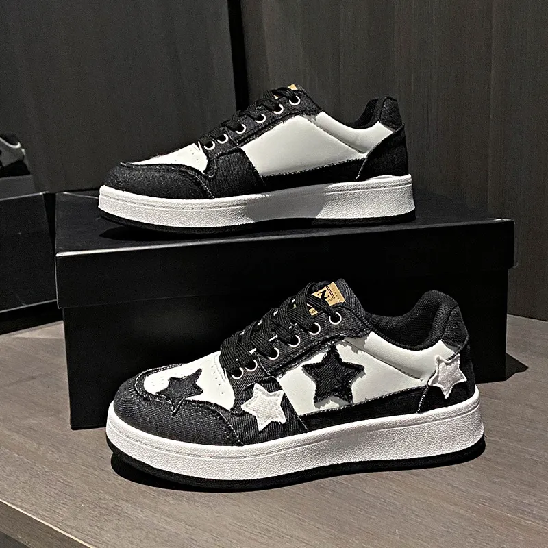 Breakj Breakj And Summer 2025 New Star Couple Men's Shoes Low-Top Shoes Casual Denim Shoes Women's Trend Shoes