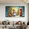 (70*40cm)Christmas Snowman - Full Round Drill Diamond Painting