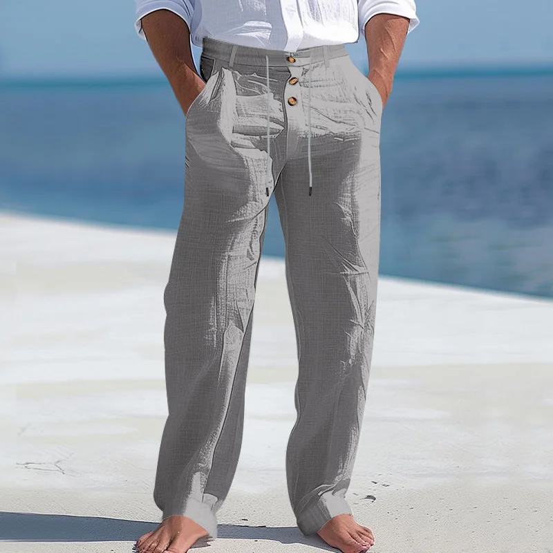 Men's Linen Trousers-inspireuse