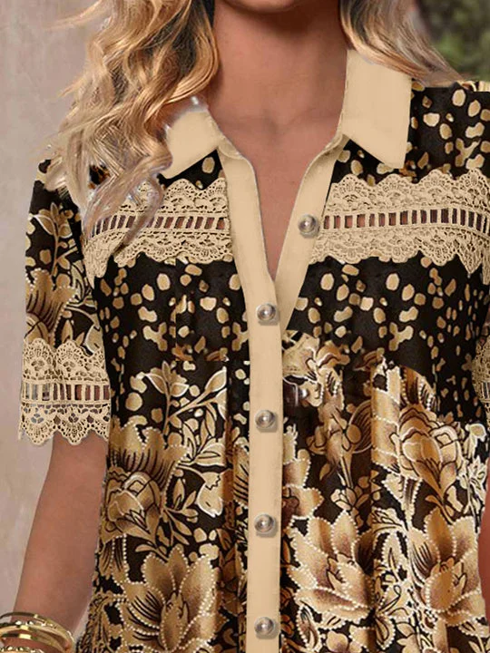 Women Half Sleeve V-neck Solid Color Dress