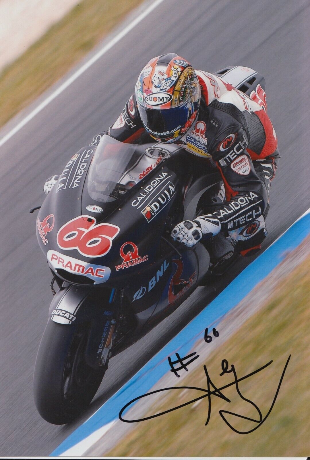 Alex Hofmann Hand Signed 12x8 Photo Poster painting - MotoGP Autograph 6.