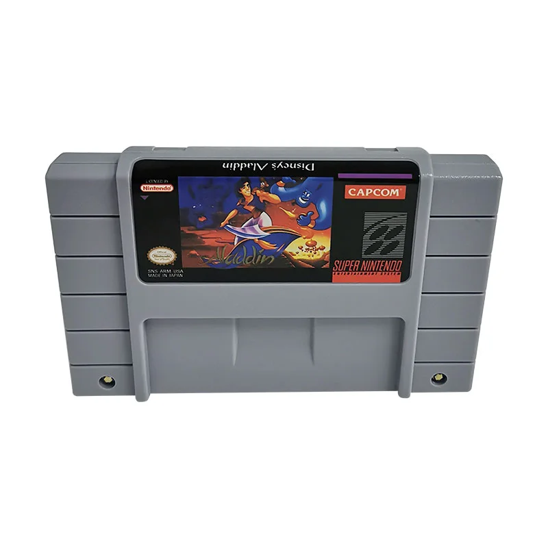 Aladdin SNES For Super Nintendo Entertainment System - 16 Bit US Version Game Cartridge