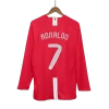 Vintage Soccer Jersey RONALDO #7 Manchester United Home Long Sleeve 2007/08 &ndash; UCL Final