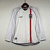 2002 Retro  Long sleeve England Home Football Shirt 1:1 Thai Quality