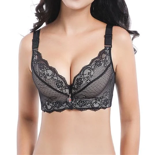 🔥Last Day Promotion 49% OFF🔥Comfort 5D Stretch Shaping Full-Figure Seamless Lace Support Bra