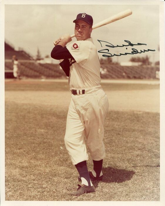 Duke Snider Brooklyn Dodgers HOF Autographed Signed 8x10 Photo Poster painting CFS COA