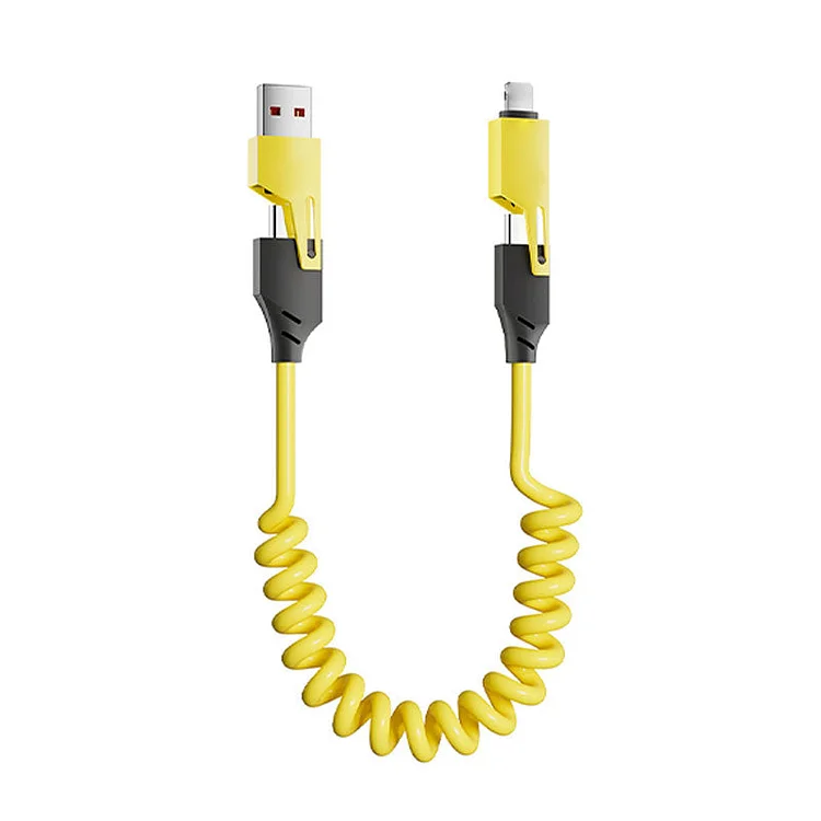 4-in-1 Coiled Charging Cable (BUY 3 GET 2 FREE)