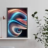 Neonspirale - runder Bohrer Diamantmalerei - 40*60cm (große Größe)