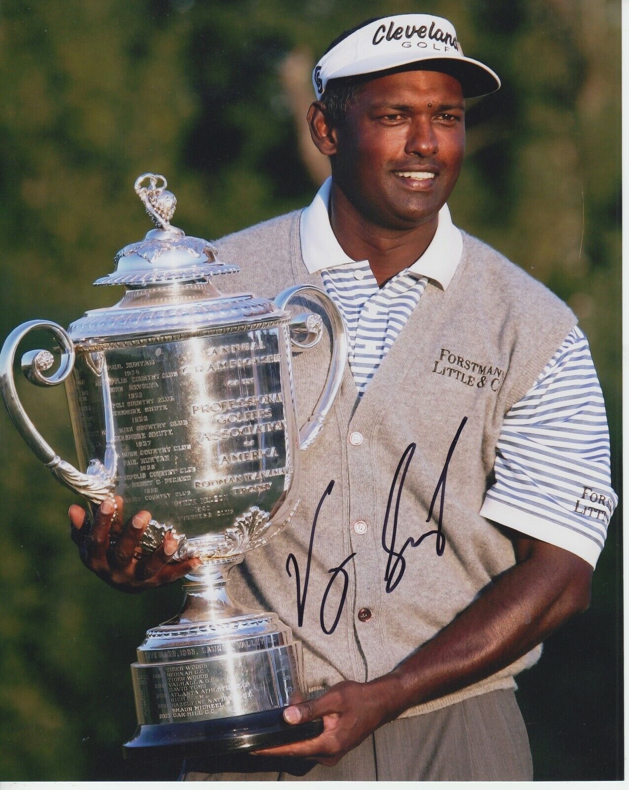 Vijay Singh #2 8x10 Signed Photo Poster painting w/ COA Golf -