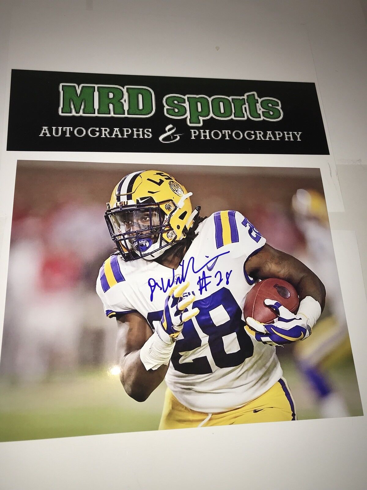 Darrel Williams LSU Tigers hand signed autographed 8x10 football Photo Poster painting E