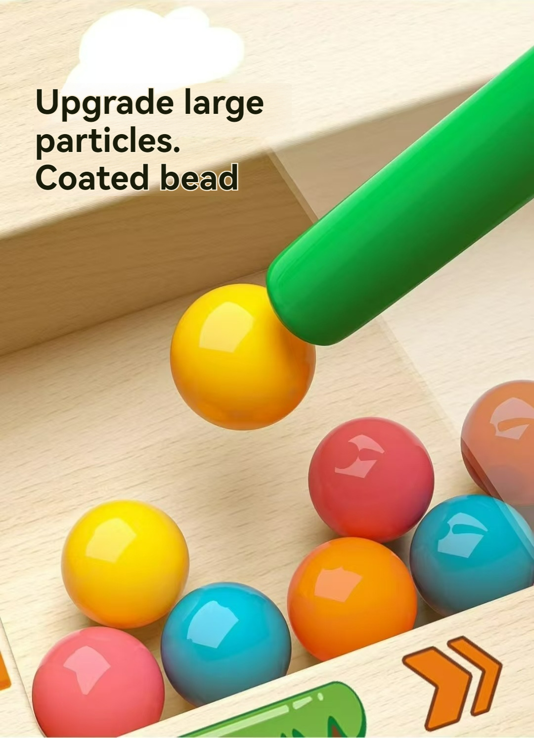 Tegooe Wooden Magnetic Maze Puzzle Board - Fine Motor Skill Color Sorting Game for Toddlers