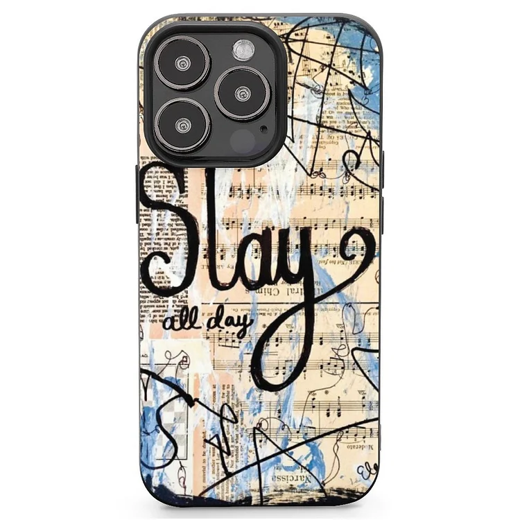 Slay All Day Mobile Phone Case Shell For IPhone 13 and iPhone14 Pro Max and IPhone 15 Plus Case - Heather Prints Shirts