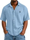Men's Casual Loose Short-Sleeved Shirt
