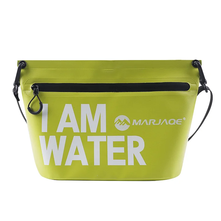Waterproof Diving Shoulder Pack with Zipper PVC for Outdoor Sport (Green)