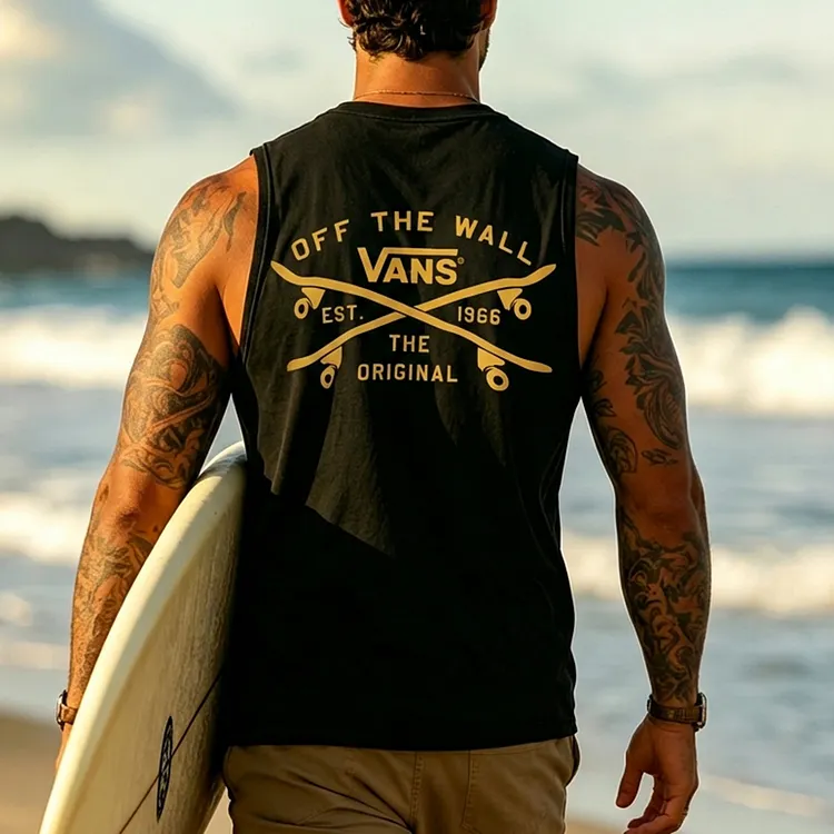 Off The Wall Vans Est. 1966 The Original Printed Tank Top