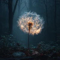 Glowing Dandelion Wish - Diamond Painting