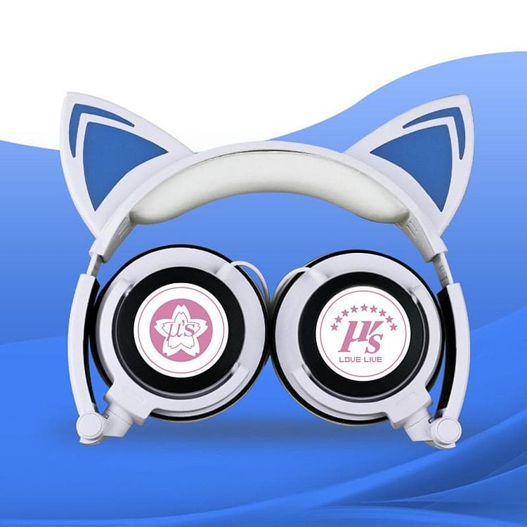 White/Pink/Black Love Live Cutie Kitty Headphones SP178838