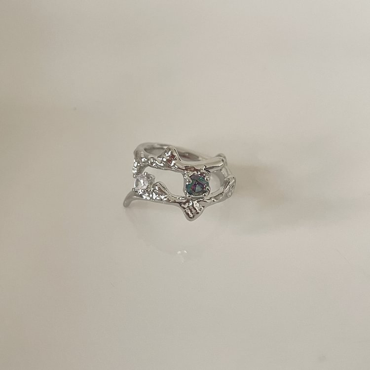 Zircon Texture Gemstone Ring KERENTILA