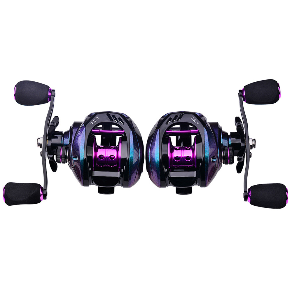 

Metal Baitcasting Reel 4+1BB 7.2/1 Low Profile Magnetic Brake Fishing Reels, Left, 501 Original