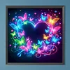 Kits de peinture en forme de diamant en forme de papillon en forme de c&oelig;ur en forme de c&oelig;ur n&eacute;on en forme de c&oelig;ur en forme de c&oelig;ur en forme de pierre, dessin plastique 5D rond en pierre, kits de peinture en forme de diamant pour adultes, d&eacute;coration murale