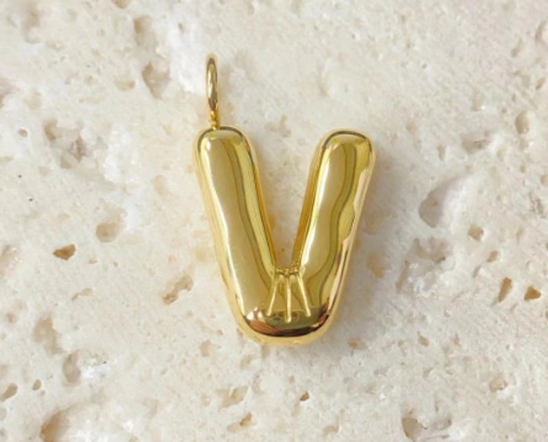 1 Piece 24mm 304 Stainless Steel Letter Pendant Chain